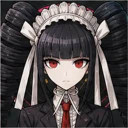 Celestia Ludenberg portrait in the Danganronpa Fan Roster character pack