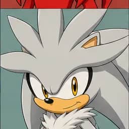 Silver portrait in the Sonic Fan Roster character pack