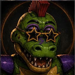 Montgomery Gator portrait in the FNAF Fan Roster