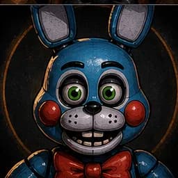 Toy Bonnie portrait in the FNAF Fan Roster character pack