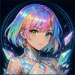 Aya Prism portrait in the Original Anime Heroes