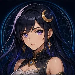 Luna Aster portrait in the Original Anime Heroes