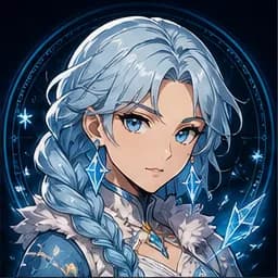 Yuna Frost portrait in the Original Anime Heroes character pack