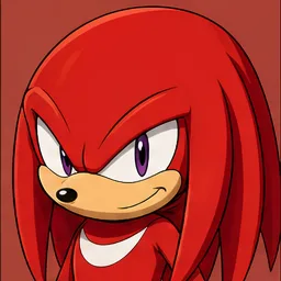 Knuckles portrait in the Sonic Fan Roster