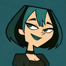 Gwen portrait in the Total Drama Fan Roster
