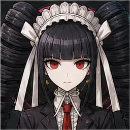 Celestia Ludenberg portrait in the Danganronpa Fan Roster character pack