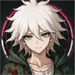 Nagito Komaeda portrait in the Danganronpa Fan Roster character pack