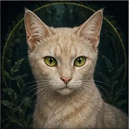 Cloverflight portrait in the Original Clan Cats