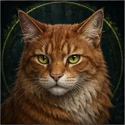 Foxglimmer portrait in the Original Clan Cats