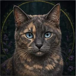 Rainpetal portrait in the Original Clan Cats
