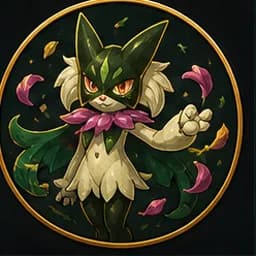 Meowscarada avatar in the unofficial Pokémon Hunger Games fan roster