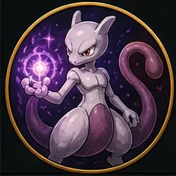 Mewtwo avatar in the unofficial Pokémon Hunger Games fan roster